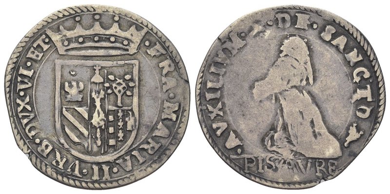 Francesco II Maria della Rovere, 1574-1624. 
Paolo.
Ag gr. 2,86
Dr. FRANC M I...