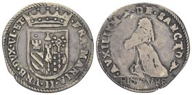 Francesco II Maria della Rovere, 1574-1624. 
Paolo.
Ag gr. 2,86
Dr. FRANC M II VRB DVX VI ET C. Stemma coronato.
Rv. AVXILIVM - DE SANCTO (fogliet...
