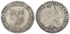Francesco II Maria della Rovere, 1574-1624. 
Paolo.
Ag gr. 3,06
Dr. FRANC M II VRBI DVX VI ET C. Stemma coronato.
Rv. AVXILIVM - DE SANCTO. San Fr...