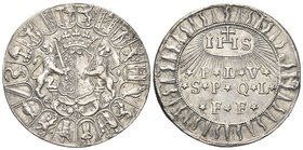 Cantone di Lucerna. 
Tallero 1786.
Ag gr. 21,25
Dr. Stemma coronato affiancato da due leoni; attorno, figure araldiche.
Rv. P L V / S P Q L / F F....