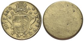 Durante Maria Teresa d’Asburgo, Imperatrice e Duchessa di Milano, 1740-1780.
Peso 1778 monetale della Sovrana d’oro.
Æ gr. 11,02
Dr. SOVRANO - 1778...