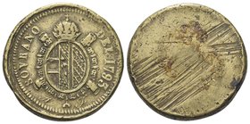 Giuseppe II d’Asburgo Lorena, 1780-1790.
Peso monetale della Sovrana d’oro 1793.
Æ gr. 11,05
Dr. SOVRANO - DEL 1793. Stemma coronato; sotto, A - F....