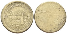 Durante Cosimo III de’Medici, Granduca di Toscana, 1670-1723.
Peso monetale del Tollero di Cosimo III.
Æ gr. 27,85
Dr. LIVORNINA. Veduta del porto ...