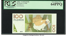 Aruba Centrale Bank 100 Florin 1.1.1990 Pick 10 PCGS Very Choice New 64PPQ. 

HID09801242017