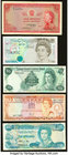 A Quintet of Notes from the Bahamas, Cayman Islands, Fiji, Great Britain, and Rhodesia. Fine or Better. 

HID09801242017