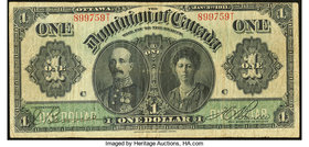 Canada Dominion of Canada $1 1911 DC-18a Fine. 

HID09801242017