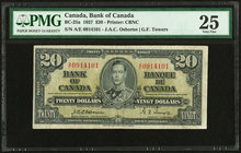 Canada Bank of Canada $20 2.1.1937 BC-25a PMG Very Fine 25. 

HID09801242017