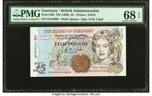 Guernsey States of Guernsey 5 Pounds ND (1996) Pick 56b PMG Superb Gem Unc 68 EPQ. 

HID09801242017