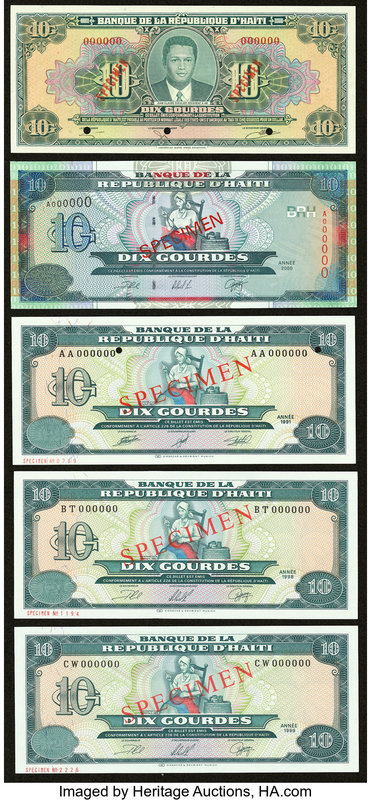 Haiti Banque de la Republique d'Haiti 10 Gourdes L. 1979 (1984) Pick 242s; 10 Go...