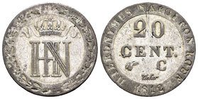 Alemania. Westphalia. 20 cent. 1812. (Km-97). Ag. 3,98 g. BC+. Est...30,00.