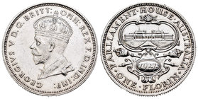 Australia. George V. 1 florín. 1927. Melbourne. (Km-31). Ag. 11,24 g. EBC-/EBC+. Est...25,00.