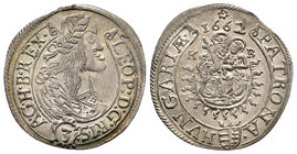 Austria. Leopold I. 3 kreuzer. 1662. KB. (Herinek-1577). Ag. 1,61 g. Buen ejemplar. EBC. Est...80,00.