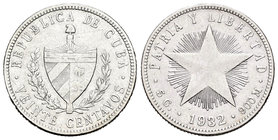 Cuba. 20 centavos. 1932. (Km-13.2). Ag. 4,87 g. Escasa. MBC. Est...35,00.