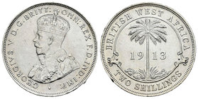 Africa Oriental Británica. George V. 2 shillings. 1913. (Km-13). Ag. 11,33 g. Ligeramente limpiada. EBC. Est...20,00.