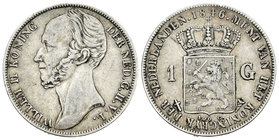 Holanda. Wilhelm II. 1 gulden. 1846. (Km-66). Ag. 9,93 g. MBC. Est...30,00.
