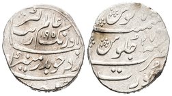 India. Imperio Mughal. 1 rupia. AH 1195 (año 27). Ag. 11,49 g. MBC+. Est...75,00.