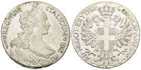 Italia. Vittorio Emanuele III. Tallero. 1918. Roma. R. (Km-5). (Pagani-956). Ag. 27,93 g. MBC-. Est...45,00.