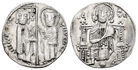 Italia. Venecia. Marino Morosini. Grosso. (1249-1253). (Paolucci-1). Ag. 2,10 g. Escasa. MBC+/EBC-. Est...100,00.