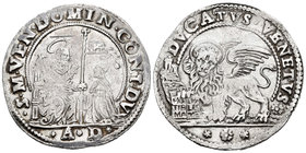 Italia. Venecia. Domenico Contarini. Ducato nuovo o ducatello. (1659-1675). AD. (Paolucci-14). Ag. 22,54 g. Escasa. MBC+/EBC-. Est...220,00.