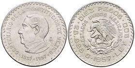 México. 10 pesos. 1951. México. (Km-475). Ag. 28,83 g. SC-. Est...35,00.