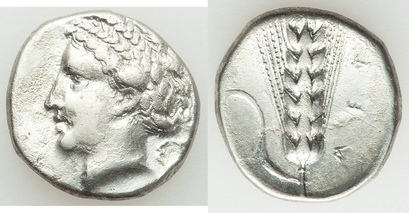 LUCANIA. Metapontum. Ca. 400-340 BC. AR stater or didrachm (22mm, 7.47 gm, 2h). ...