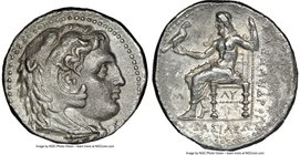 MACEDONIAN KINGDOM. Alexander III the Great (336-323 BC). AR tetradrachm (26mm, 10h). NGC XF, Fine Style. Late lifetime-early posthumous issue of 'Bab...