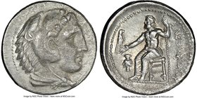MACEDONIAN KINGDOM. Alexander III the Great (336-323 BC). AR tetradrachm (26mm, 5h). NGC VF. Lifetime issue of uncertain Macedonia ('Amphipolis') mint...