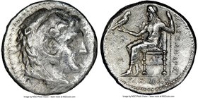 MACEDONIAN KINGDOM. Alexander III the Great (336-323 BC). AR tetradrachm (26mm, 7h). NGC Fine. Late lifetime-early posthumous issue of 'Babylon', ca. ...