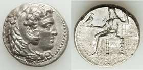 MACEDONIAN KINGDOM. Alexander III the Great (336-323 BC). AR tetradrachm (26mm, 16.78 gm, 10h). AU, corroded. Early posthumous issue of 'Babylon', ca....
