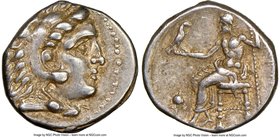 MACEDONIAN KINGDOM. Philip III Arrhidaeus (323-317 BC). AR drachm (16mm, 4.26 gm, 12h). NGC Choice XF 4/5 - 5/5. Lifetime issue of Side, ca. 323-317 B...