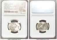 ATTICA. Athens. Ca. 440-404 BC. AR tetradrachm (25mm, 17.22 gm, 11h). NGC MS 2/5 - 4/5. Mid-mass coinage issue. Head of Athena right, wearing crested ...