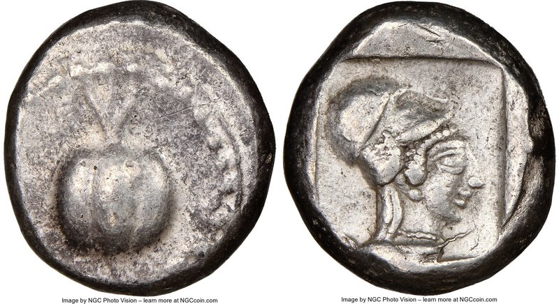 PAMPHYLIA. Side. Ca. 5th century BC. AR stater (20mm, 10.92 gm, 12h). NGC XF 4/5...