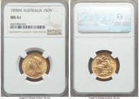 Victoria gold Sovereign 1898-M MS61 NGC, Melbourne mint, KM13. AGW 0.2355 oz. 

HID09801242017