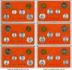 People's Republic 6-Piece Lot of Uncertified Mint Sets 1991 UNC, KM-PS56. Comprised of six complete mint sets dated 1991. Each set is housed in the or...