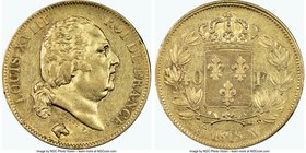 Louis XVIII gold 40 Francs 1818-W AU55 NGC, Lille mint, KM713.6. AGW 0.3734 oz. 

HID09801242017