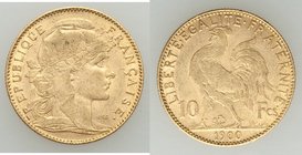 Republic gold 10 Francs 1900 XF, Paris mint, KM846. 19mm. 3.22gm. AGW 0.0933 oz. 

HID09801242017