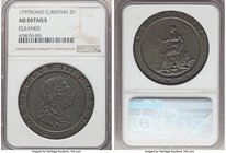 George III "Cartwheel" 2 Pence 1797-SOHO AU Details (Cleaned) NGC, Soho mint, KM619. Dark olive-brown color, except for one it's virtually free of the...