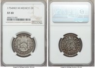 Ferdinand VI 2 Reales 1754 Mo-M XF40 NGC, Mexico City mint, KM86.1.

HID09801242017