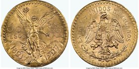 Estados Unidos gold 50 Pesos 1927 MS62 NGC, Mexico City mint, KM481. AGW 1.2056 oz. 

HID09801242017