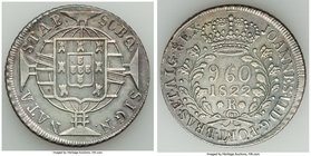 4-Piece Lot of Uncertified Assorted Issues, 1) Brazil: João VI 960 Reis 1822-R - XF, Rio de Janeiro mint. 40mm. 2) Mexico: Estados Unidos 5 Centavos 1...