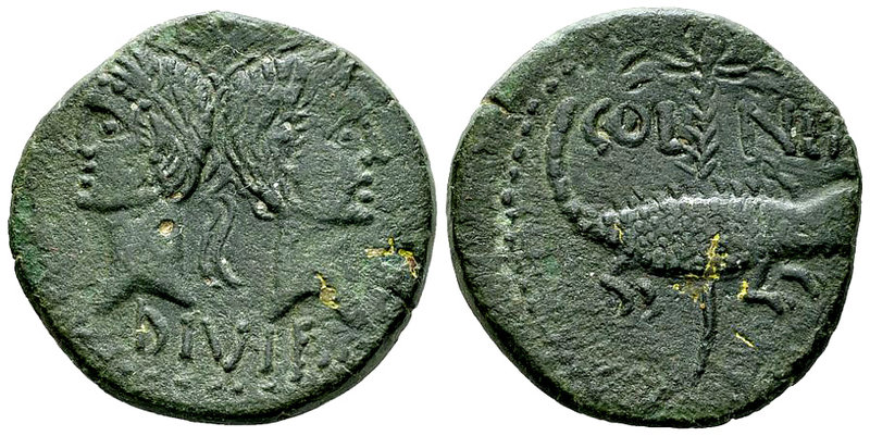 Augustus AE As, Nemausus, Celtic imitation 

Augustus (27 BC-14 AD). AE As (26...