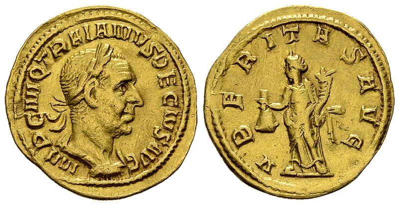 Traianus Decius Aureus, Uberitas reverse 

Traianus Decius (249-251 AD). Aureu...