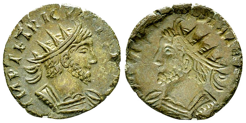 Tetricus I Imitative brockage AE antoninianus 

Tetricus I (271-274 AD). Imita...