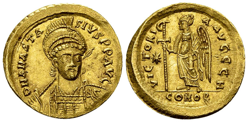 Anastasius I AV Solidus 

Anastasius I (491-518 AD). AV Solidus (20-21 mm, 4.4...