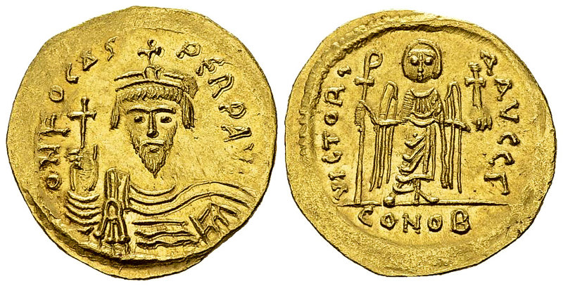 Phocas AV Solidus, Constantinople 

Phocas (602-610 AD). AV Solidus (21-22 mm,...