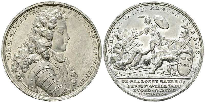 Leopold I, Zinnabschlag der Medaille 1704 

Habsburg. Leopold I (1657-1705). Z...