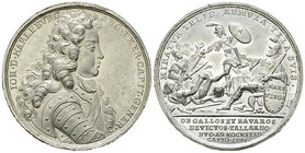 Leopold I, Zinnabschlag der Medaille 1704