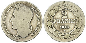 Belgique, AR 2 Francs 1834