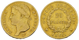 Napoléon Ier, les cent jours, AV 20 Francs 1815 A, Paris