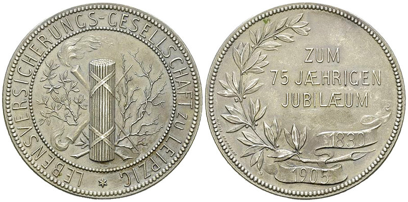 Leipzig, AR Medaille 1905 

Deutschland, Leipzig. AR Medaille 1905 (45 mm, 32....